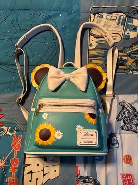 Sunflower Disney Loungefly mini backpack